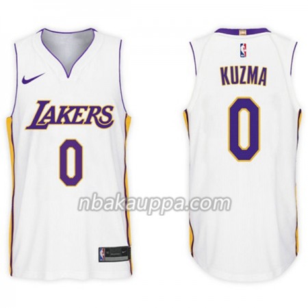 Los Angeles Lakers Kyle Kuzma 0 Nike 2017-18 Valkoinen Pelipaidat Swingman - Miesten
